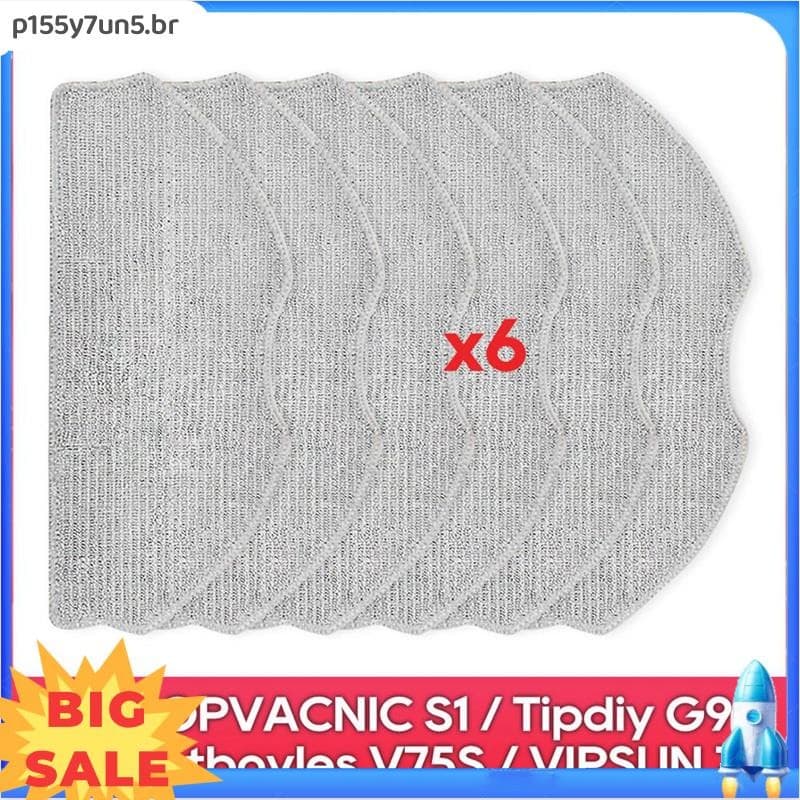 Para ROPVACNIC S1/Tipdiy G90/Betboyles V75S/VIPSUN Z1 Acessórios De Peças De Reposição Robô Aspirador De Pó Esfregão Pan