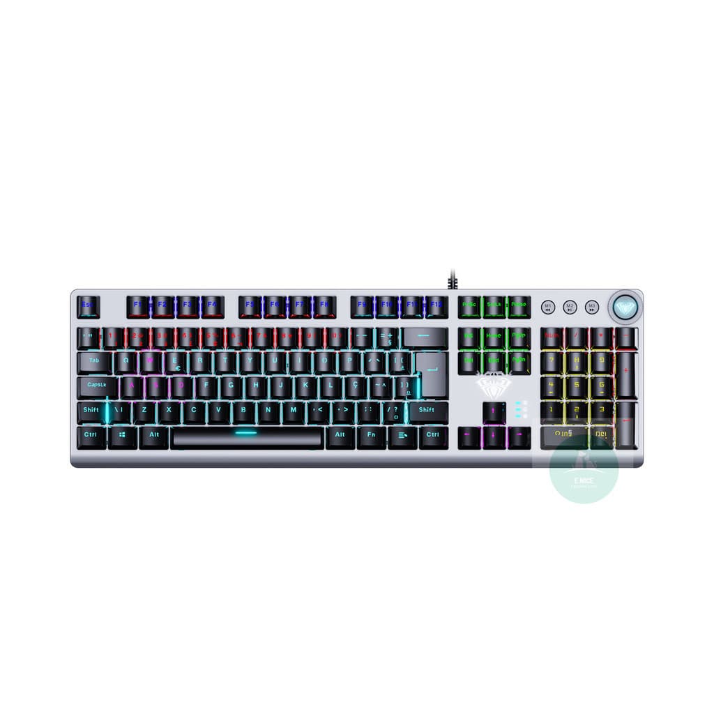 Teclado Gamer Mecanico Aula F3018 Com Cecidilha