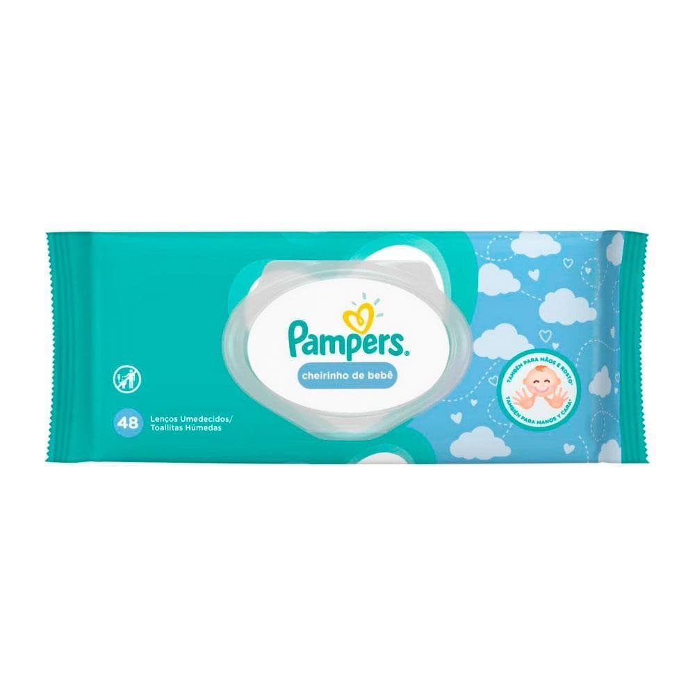 PAMPERS TOALHAS UMEDECIDAS REGULAR COM 48 UNIDADES