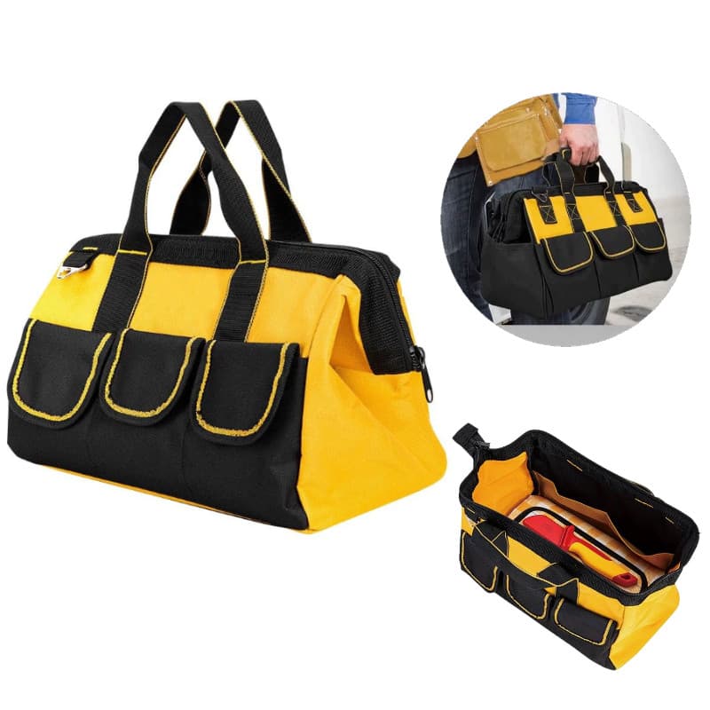 Bolsa para Ferramentas 13" Impermeável Reforçada Multifuncional Reforma Eletricista Carpinteiro Mecânico Hobby Uso Geral