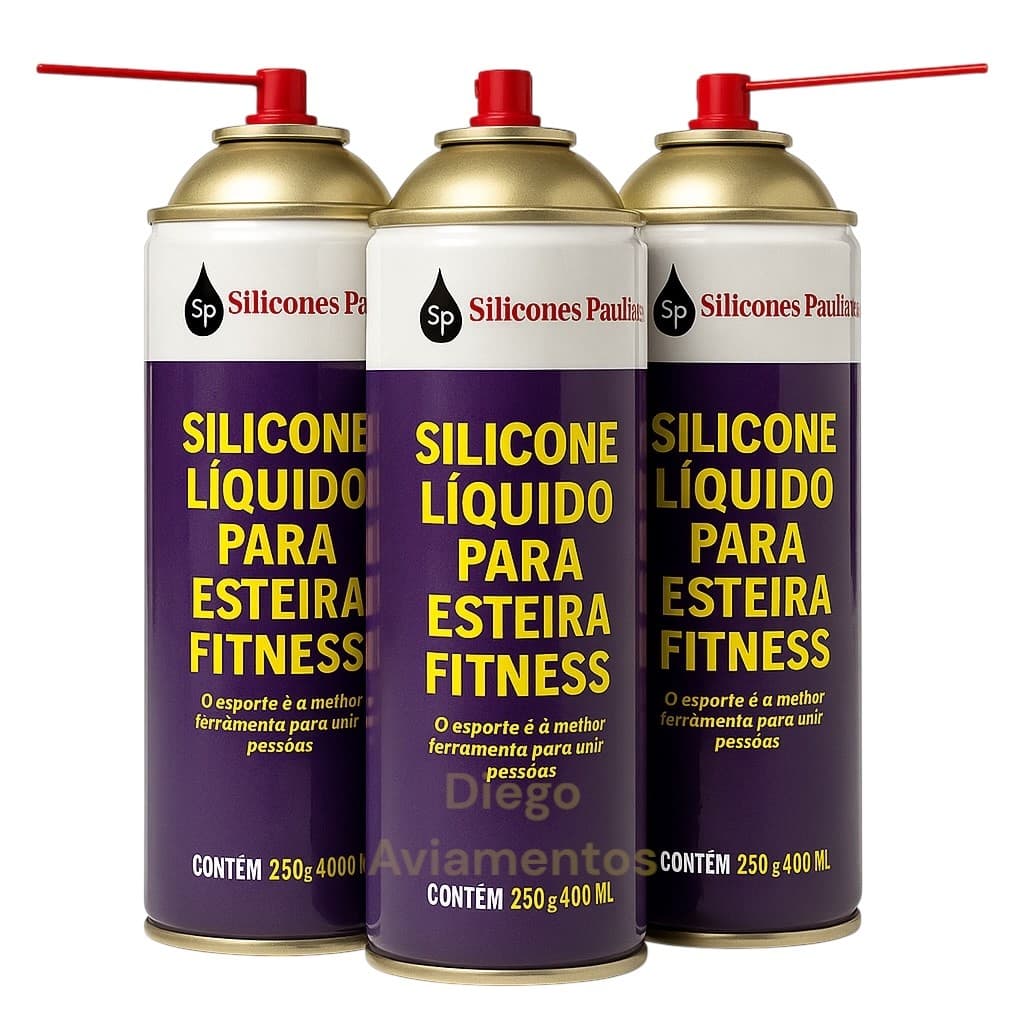 Silicone esteira ergométrica bicicleta spinning e rondanas spray de silicone 400 ml academia