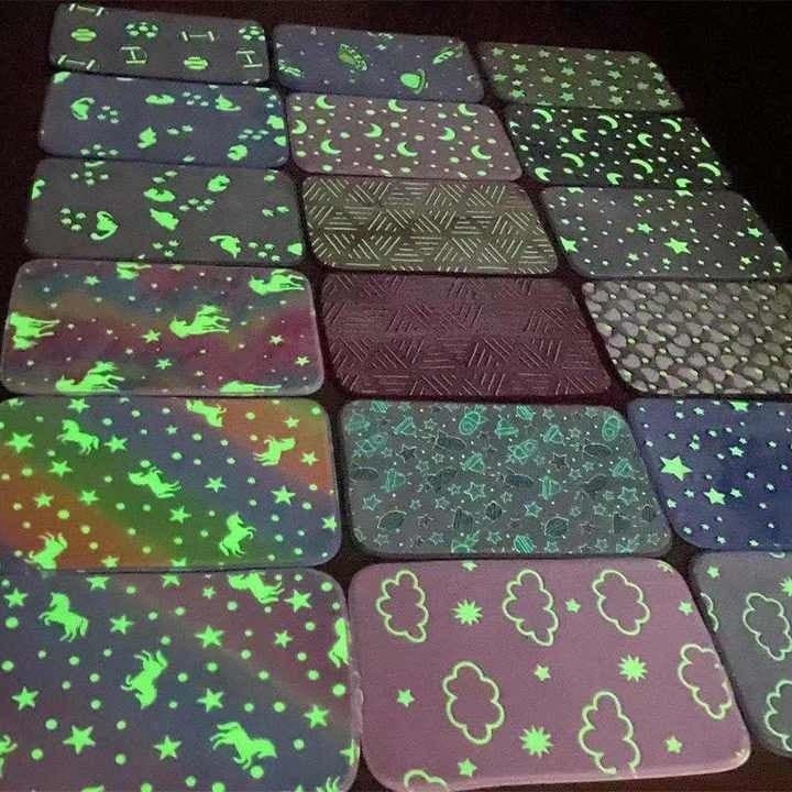 Luminosos Tapetes para quarto Sala de Estar/ Banheiro/ Quarto- Antiderrapantes e Super Absorvente- Brilha no Escuro