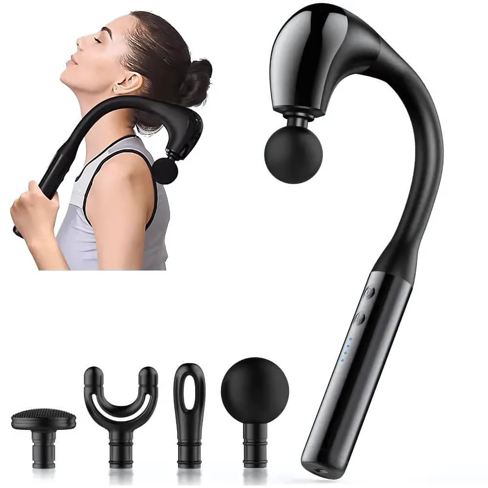 Massageador Muscular Portátil Tipo Pistola – Alívio Instantâneo de Tensões e Dores