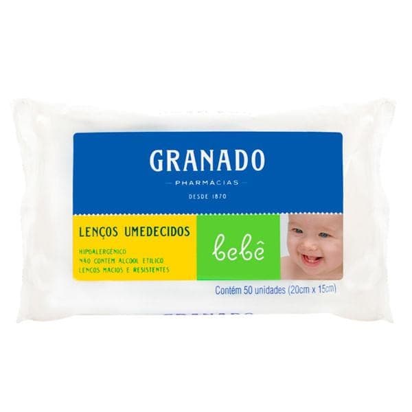 Lenços Umedecidos Granado Bebe c/50un