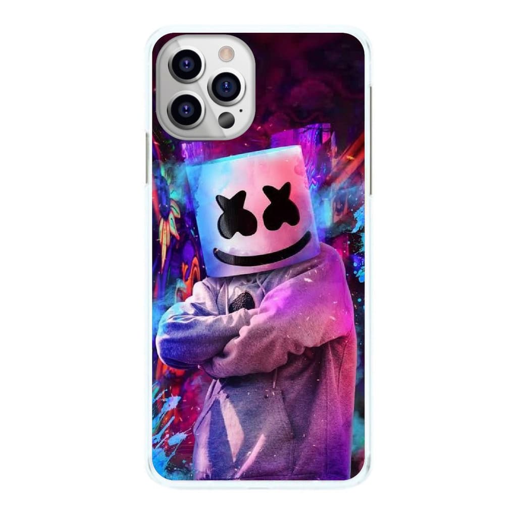Capinha Dj Marshmello Roxo Tinta Capa de Celular
