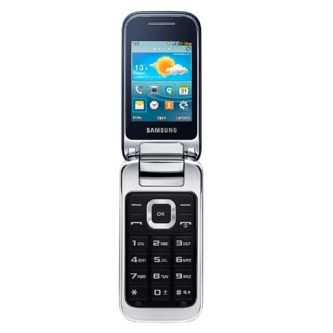 Celular Samsung Flip Dual Chip câmera 2.0 Idoso Idoso Acessibilidade
