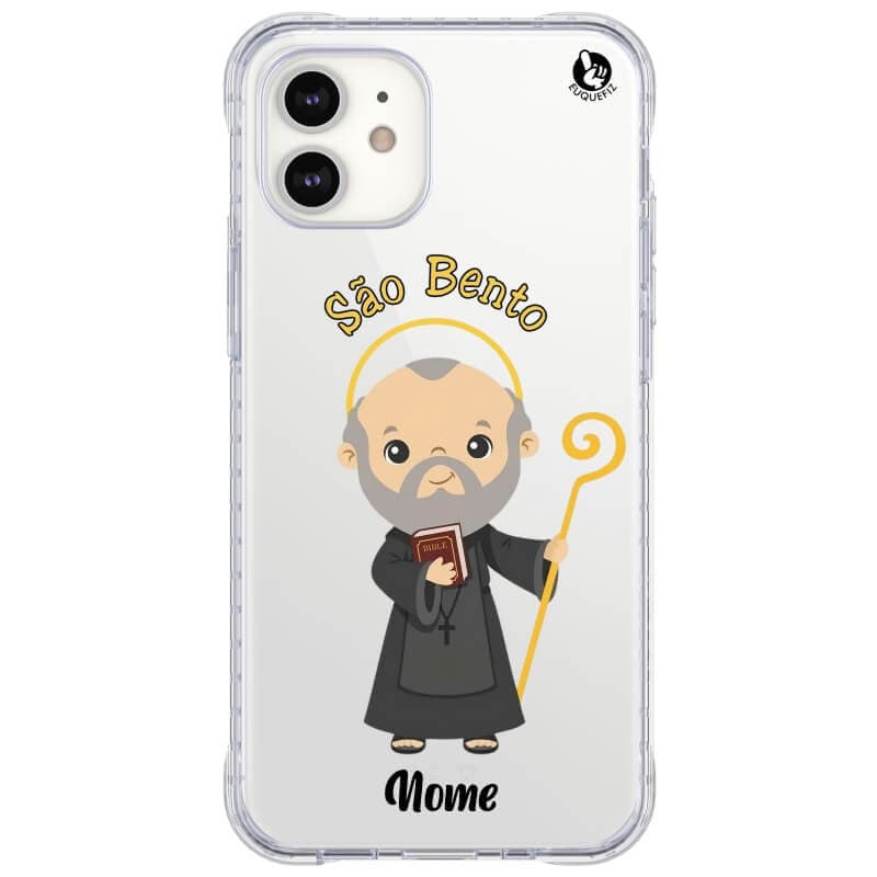 Capinha de Celular São Bento Personalizada com Nome-Diversos Celulares