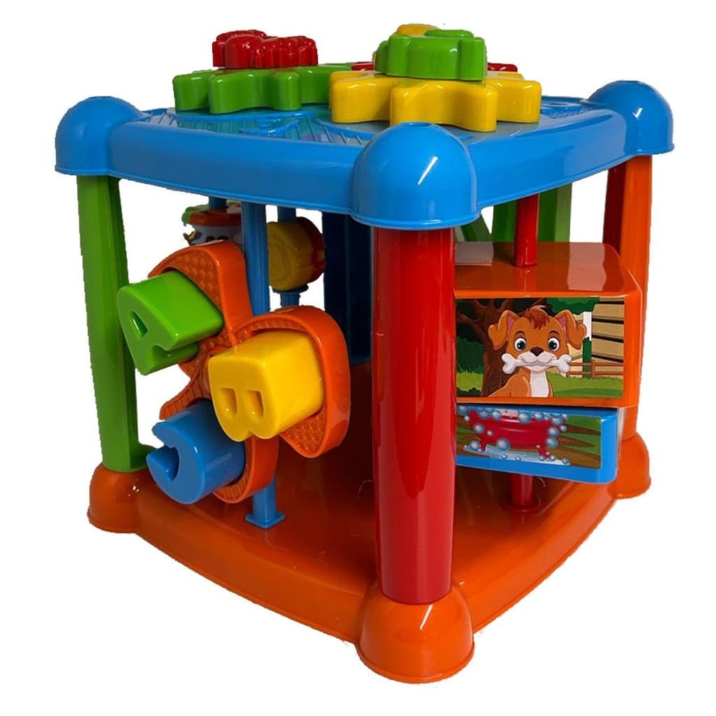 Brinquedo de Menino Bloco Interativo Educativo Letras e Peças Interativas Desenvolvimento Infantil