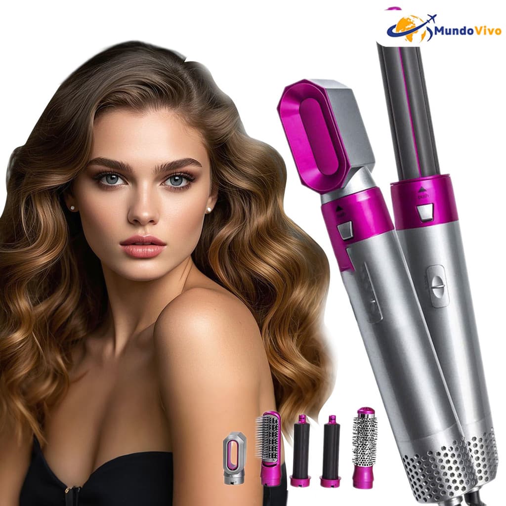 110V profissional cinco-em-um secador de cabelo estilo pente alisador de cabelo multifuncional ferramenta de cabeleireir
