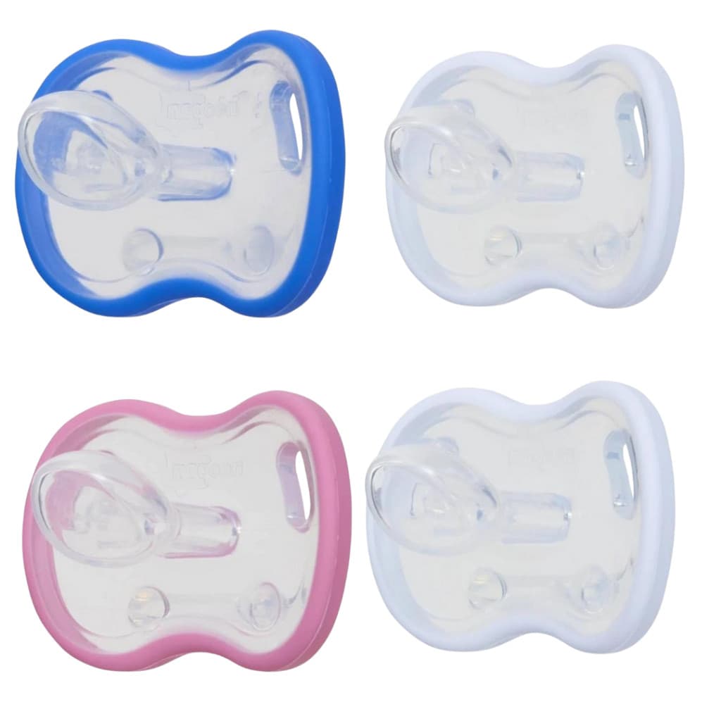 Kit 2 Chupetas 100% Silicone Bico Ortodôntico Para Bebê Menino e Menina Tamanho 1 e 2 Neopan