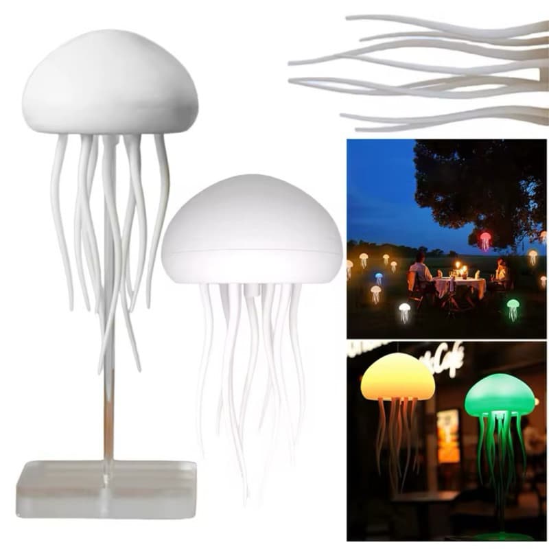 Luminária de Mesa Água-Viva Led Moderno Sensorial De Som Led Color Cabeceira Ou Suspenso
