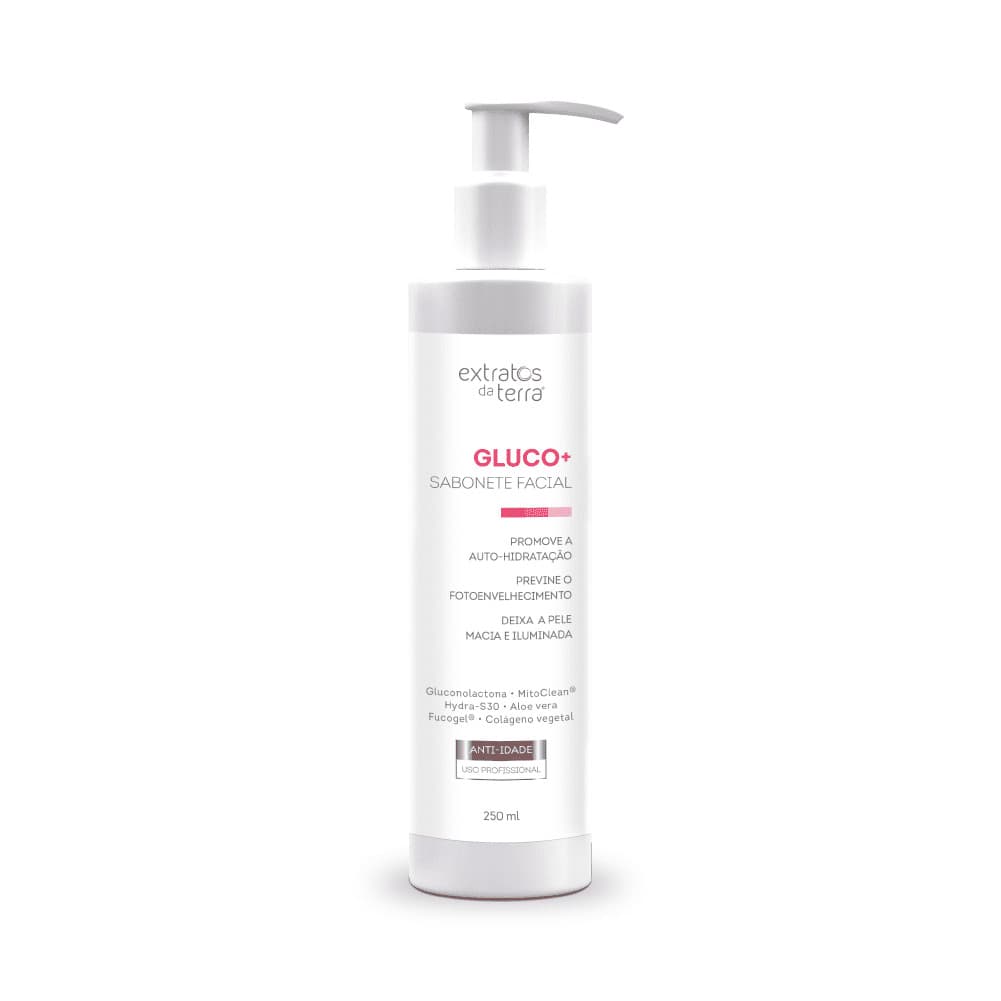 Sabonete Facial Gluco+ Anti-idade Extratos da Terra 250ml