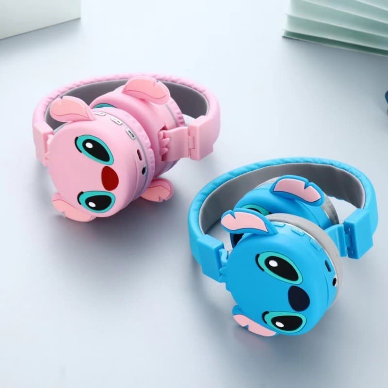 Ah-806 fone de ouvido Bluetooth dos desenhos animados fone de ouvido sem fio ponto computador música fone de ouvido