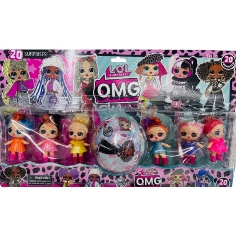 coleção Bonecas LoL  6 Bonecas com Bola Suprise articulada com acessórios envio rapido