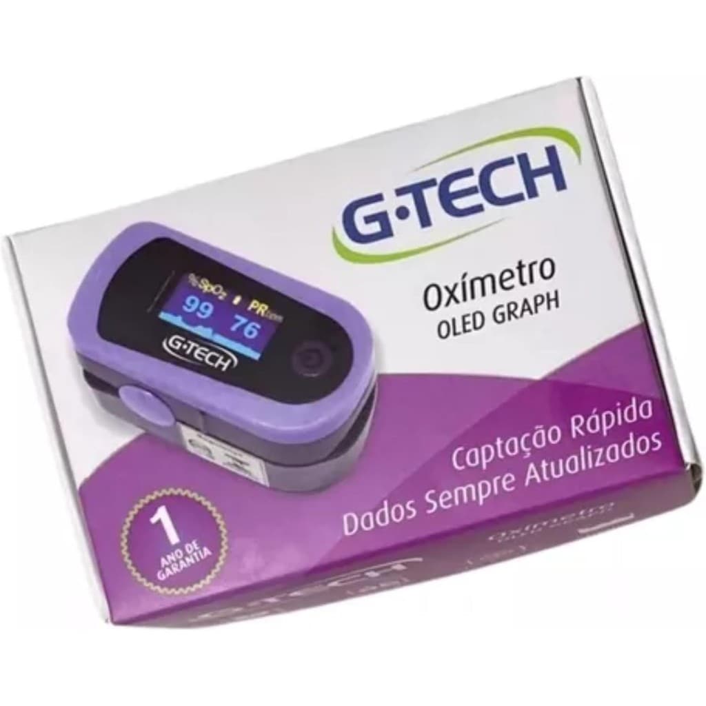Oxímetro De Pulso E Dedo Para Medir Saturação Idosos G-tech