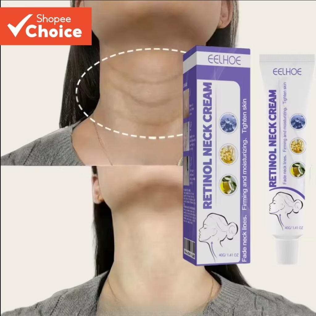 EELHOE Creme Para Pescoço Retinol Manteiga De Karité Aperto Lifting Rejuvenescedor Iluminador Hidratante Firmador
