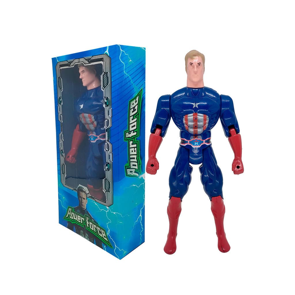 Boneco Capitão Grande - Articulado - 28 CM - Na Caixa