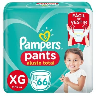 FRALDA PAMPERS PANTS AJUSTE TOTAL XG C66