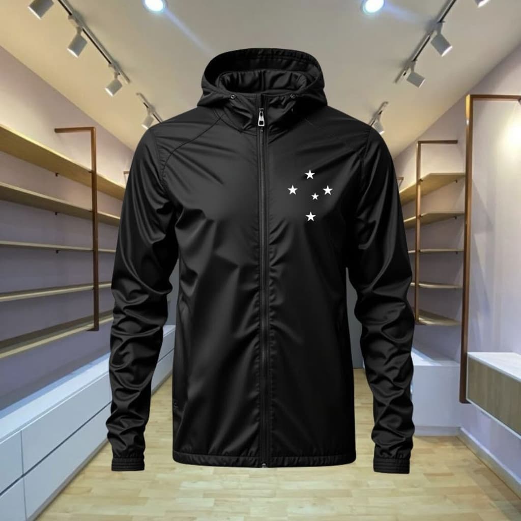 Jaqueta Masculina Corta Vento Impermeável Cruzeiro Estrelas