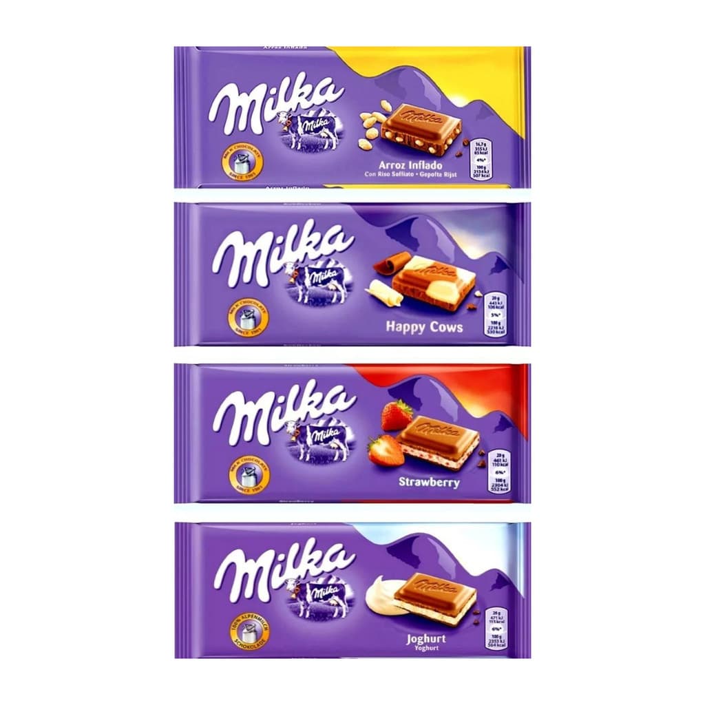 Kit 10 Chocolates Milka 100g Importados Sabores Variados