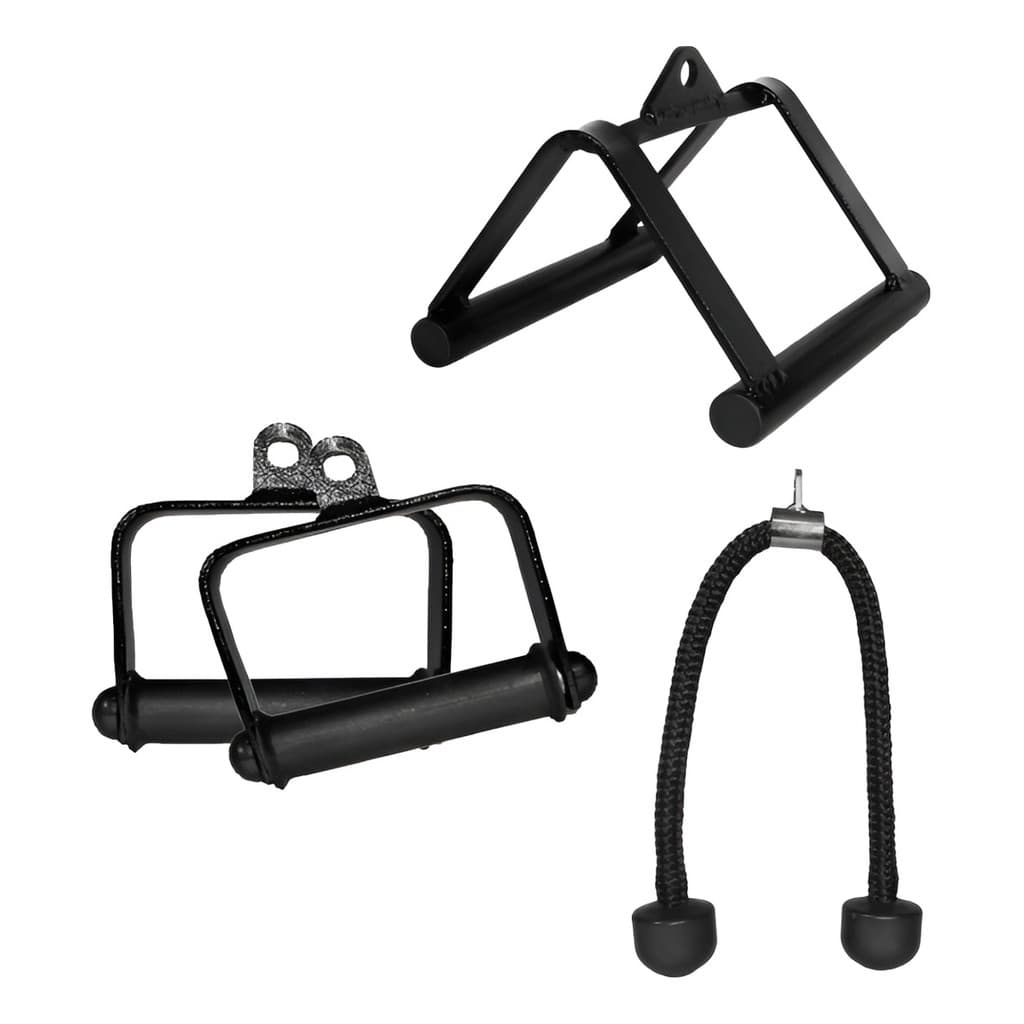 Kit Corda Triângulo Estribo Puxadores Para Treino
