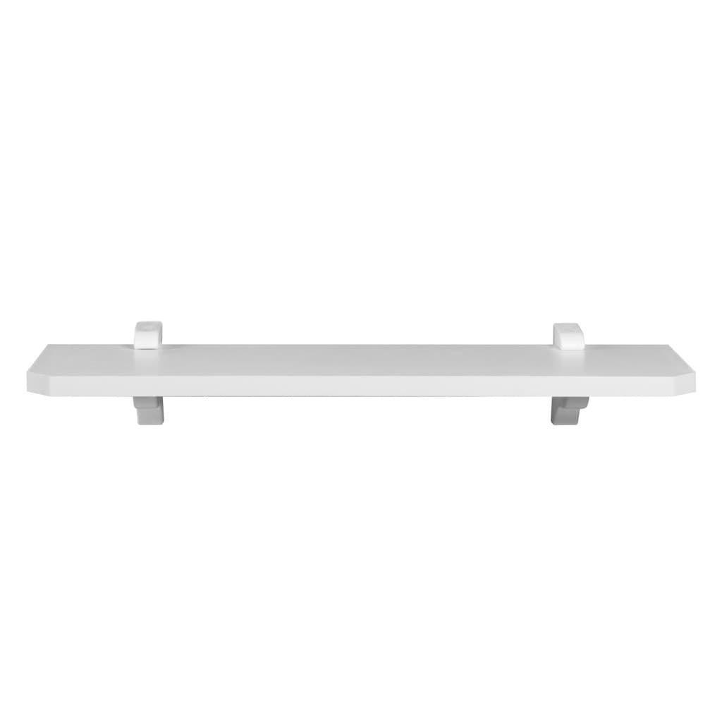 Prateleira de Parede MDF Branca 15x40cm Suporte Bico de Tucano Organizadora
