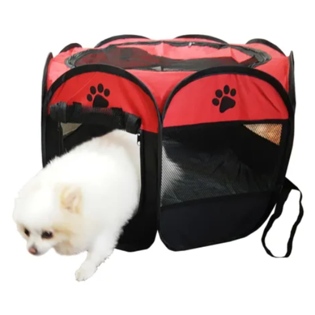 Kit Completo para Pets: Casinha Confortável, Cercado Seguro e Coleira com Guia Ajustável. Tudo o que seu Pet Precisa para um Espaço Seguro, Confortável e Passeios Confortáveis e Estilosos!
