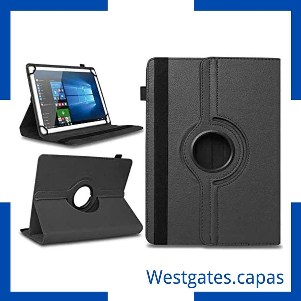 Capa giratória 360 para capinha universal de 9.7 ", 10", 10.1 "e 10.2" para samsung, ipad, huawei, proteção de couro