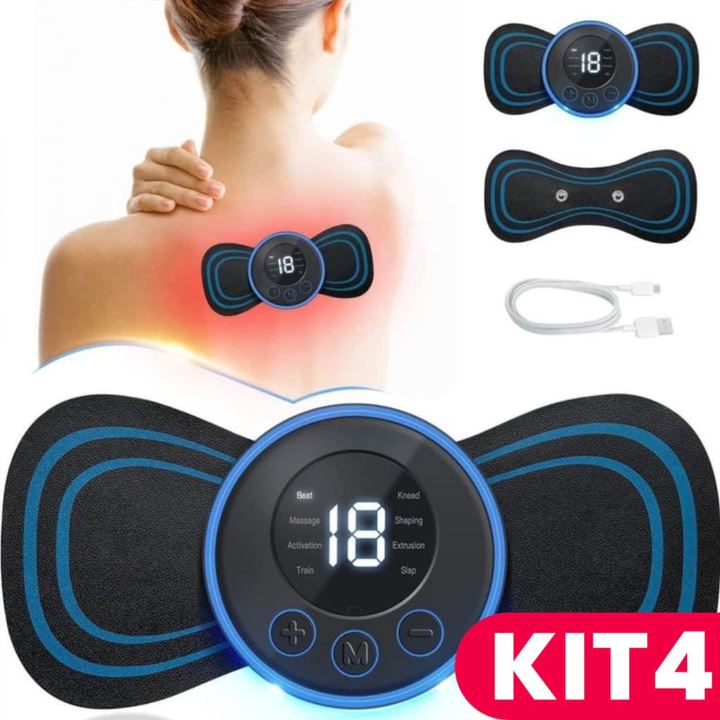 Mini massageador elétrico recarregável portátil para relaxamento muscular
