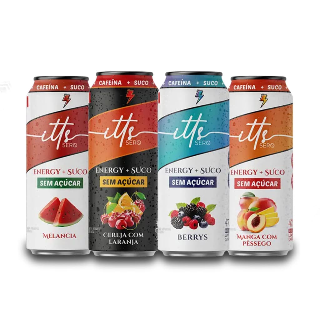 Energético Itts Sero 473ml Zero Açucar Com BCAA Unitário