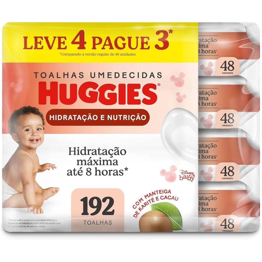 LENCOS UMEDECIDOS HUGGIES SUPREME CARE LV4PG3 192UN