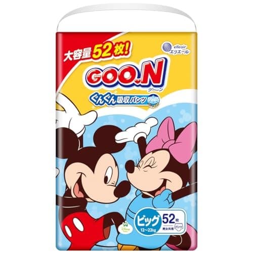 GOO.N Fralda Calça Infantil Disney Absorção Rápida Respirável Proteção contra Vazamentos