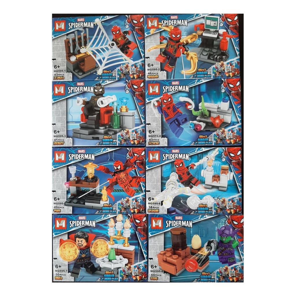 Homem Aranha blocos de montar Lego com mais de 350 peças colecione