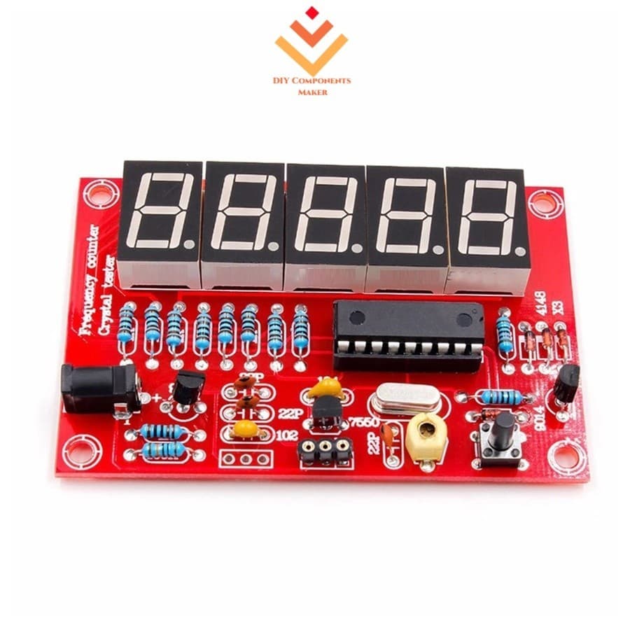 1Hz-50MHz Oscilador De Cristal Contador De Frequência Testador Digital LED 5 Dígitos Resolução Módulo Medidor Kit DIY