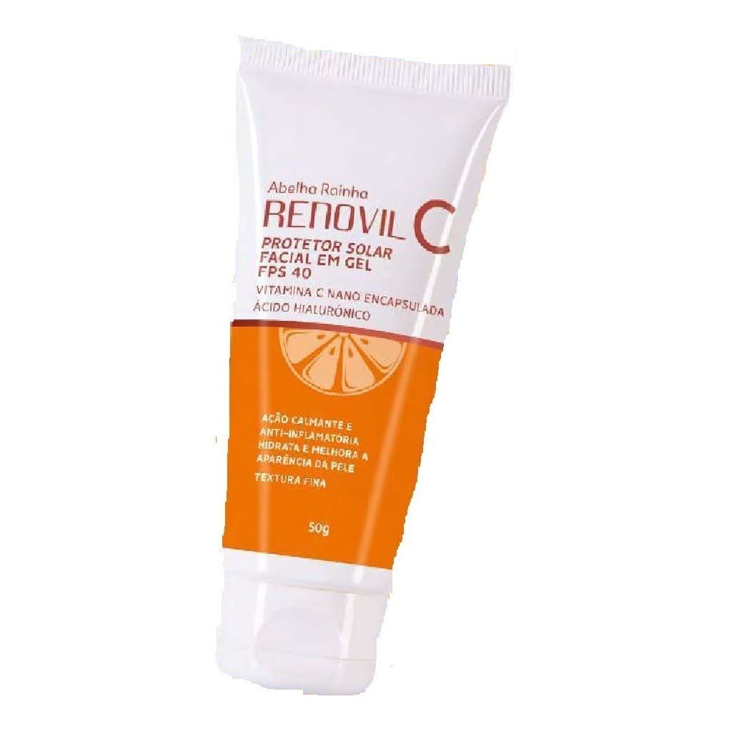 Protetor Solar Facial Vitamina C Alta Proteção Solar Abelha Rainha