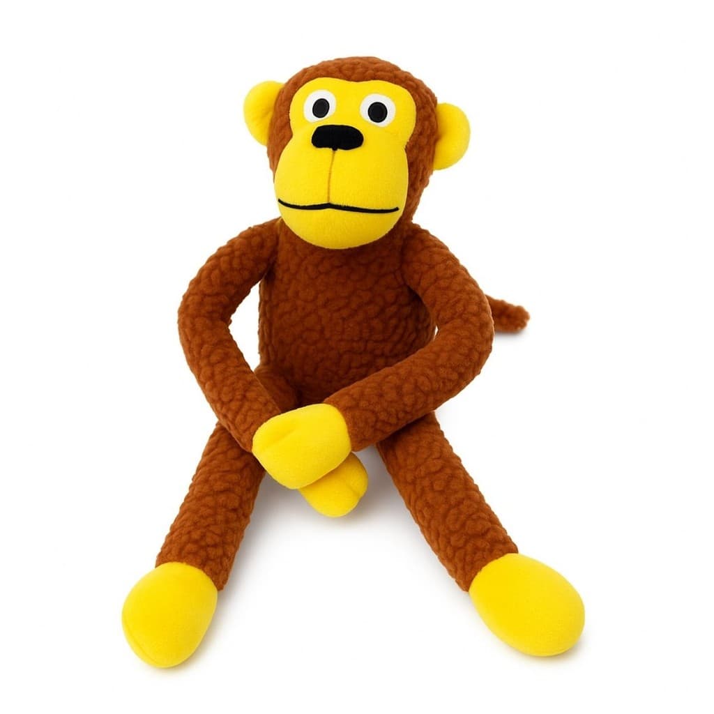 Macaco Prego Pelúcias com Apito Brinquedo Para Pet Cachorros