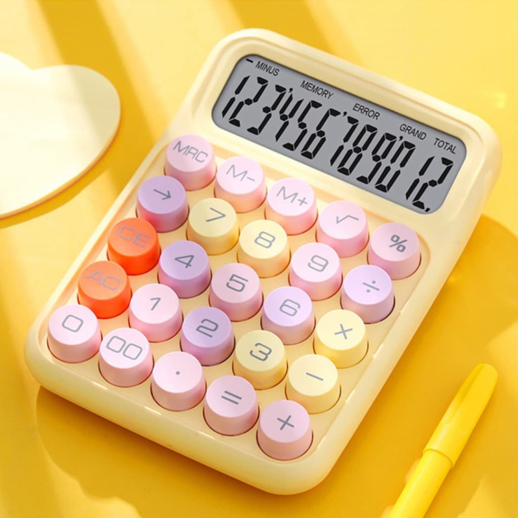 Calculadora Colorida De Teclado Mecânico Científica Toque Confortavel - Cor aleatória