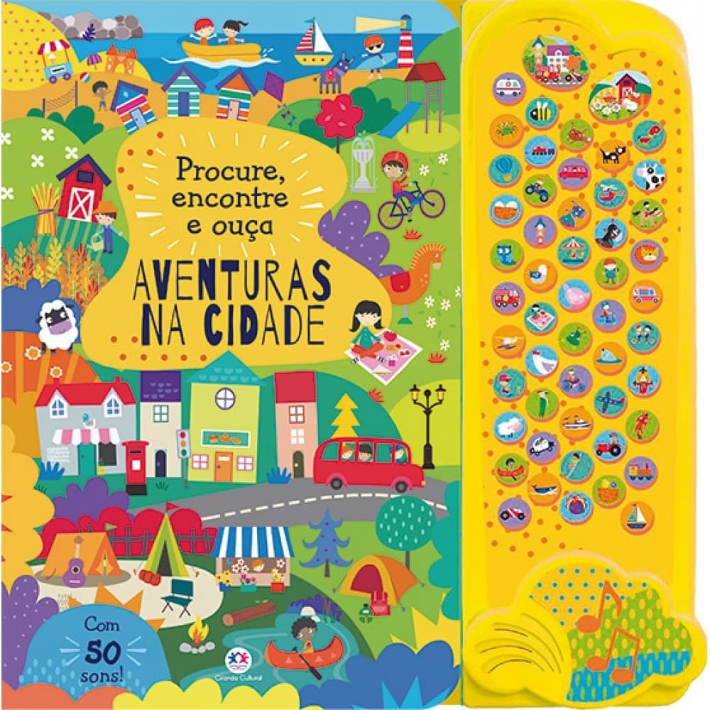Livro Sonoro Procure, Encontre e Ouça Aventuras na cidade