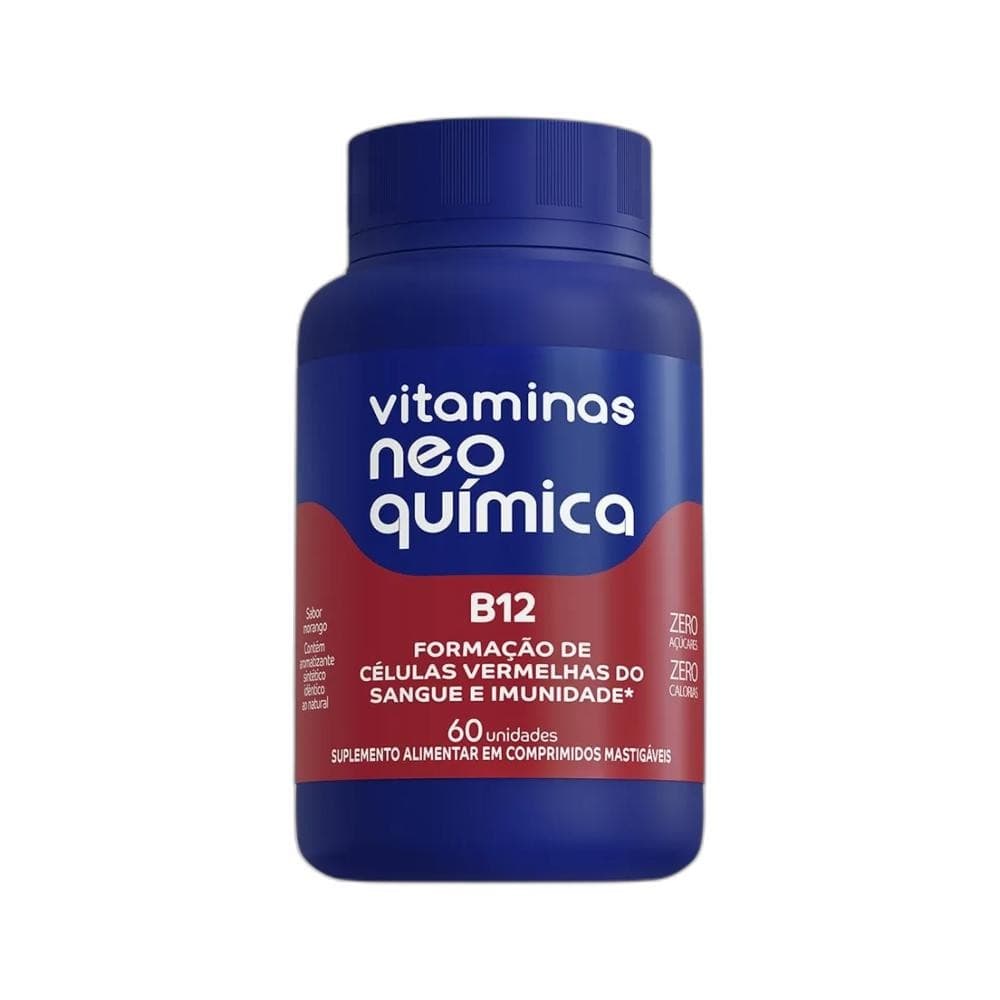 Vitamina B12 60 cpr mastigáveis - NEO QUIMICA