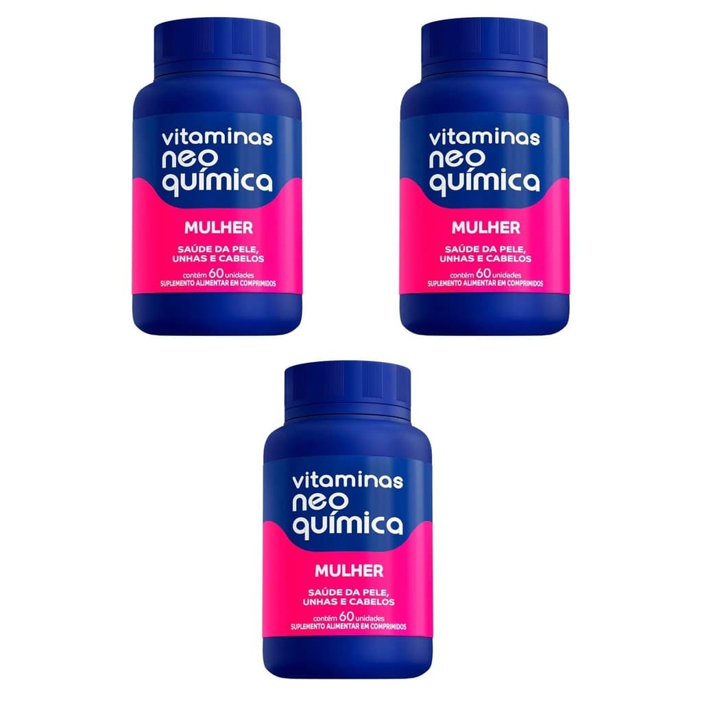 Kit 3x Vitamina Mulher 60 Unidades - Neo Química