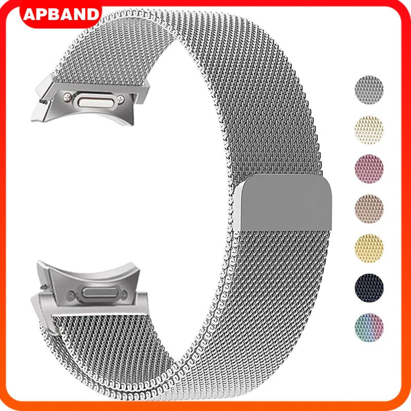 Pulseira De Milanese Aço Para Relógio Smartwatch Samsung Galaxy Watch 7 FE 6 5 4 40mm 44mm 45mm 42mm 46mm 43mm 47mm