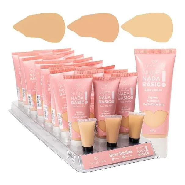 Base Líquida Nude Nada Basic Jasmyne 30ml