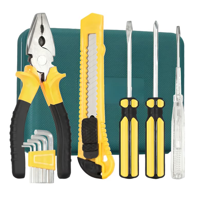 Kit Caixa Maleta de Ferramentas 11 Ferramentas Profissional C/ Maleta Multiuso Fenda Philips Multius