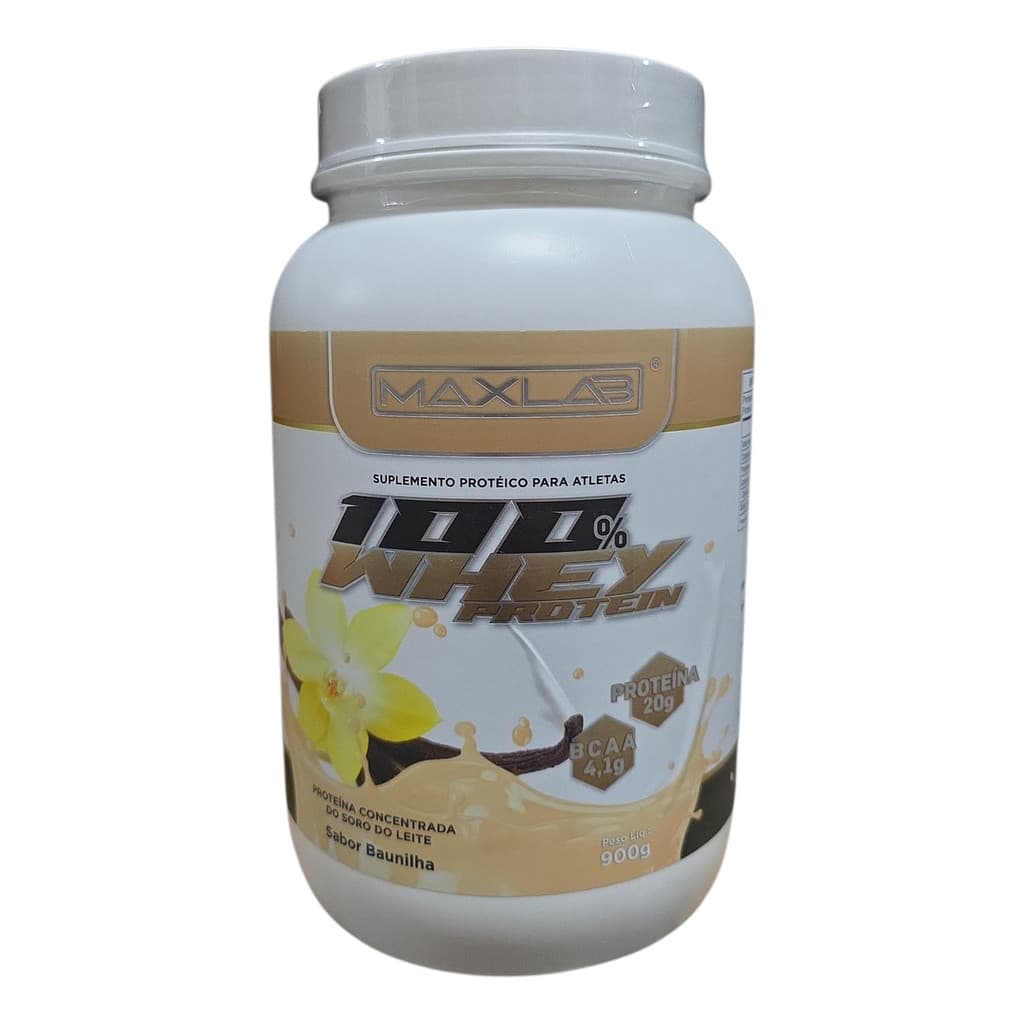Maxlab 100% Whey Protein Pó 900g - Chocolate