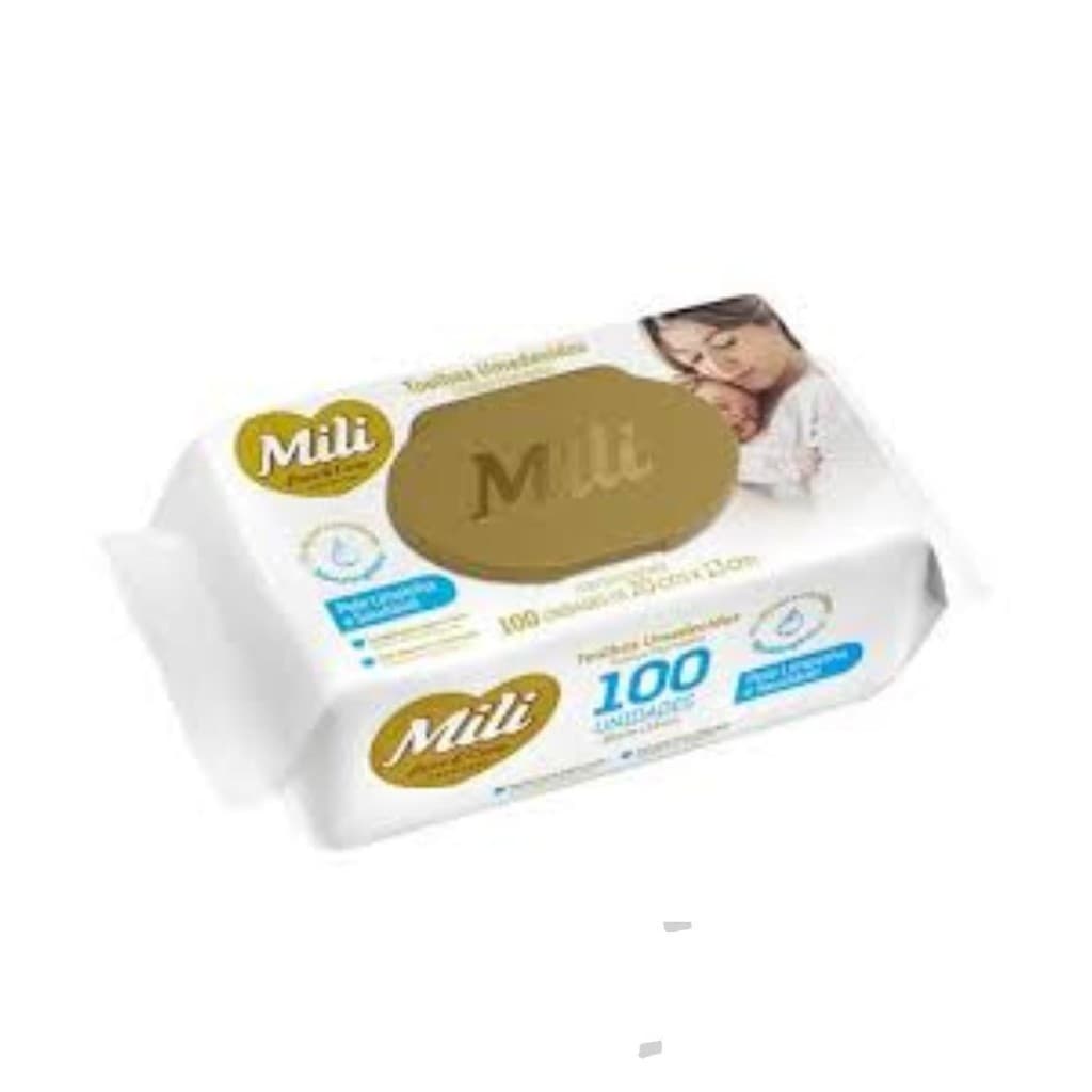Toalhas Umedecidas Mili Love & Care 96 unidades 20x13 cm