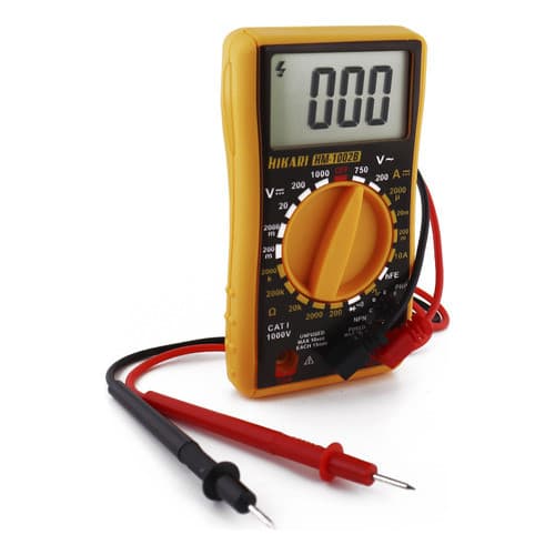 Multimetro Digital Hm-1002b Com Pontas De Prova - Hikari