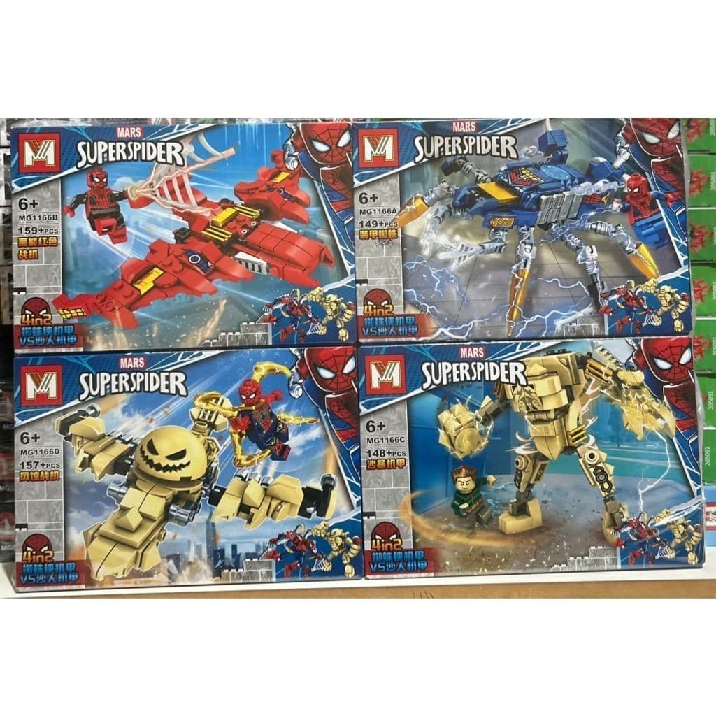 LEGO BLOCO DE MONTAR HOMEM ARANHA ROBOS - ENVIO RAPIDO PREÇO DA SEMANA !!