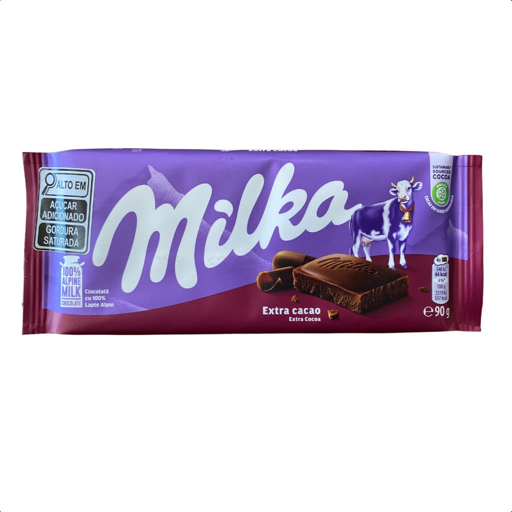 Chocolate Milka Dark Extra Cocoa 90g Importado Original