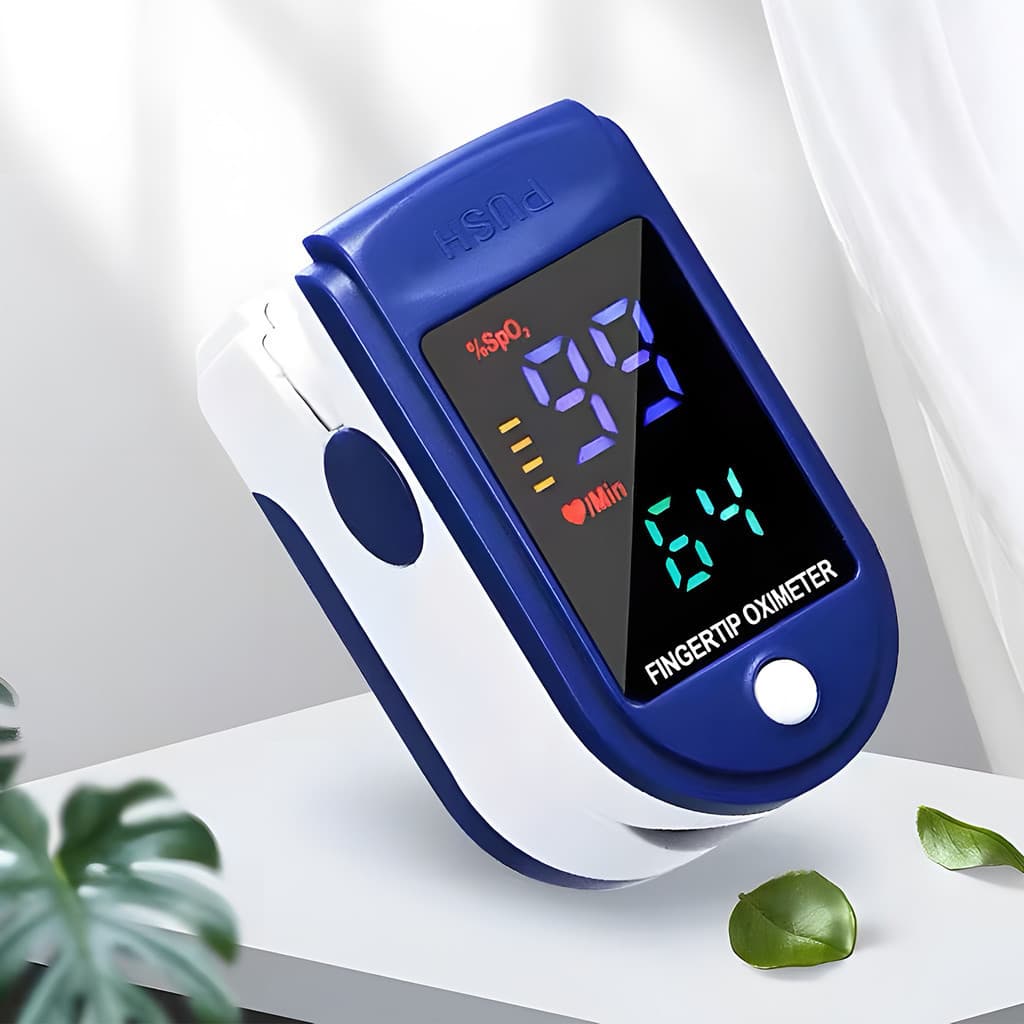 Oxímetro De Pulso De Dedo Portátil Monitor de Saturação Oxigênio no Sangue