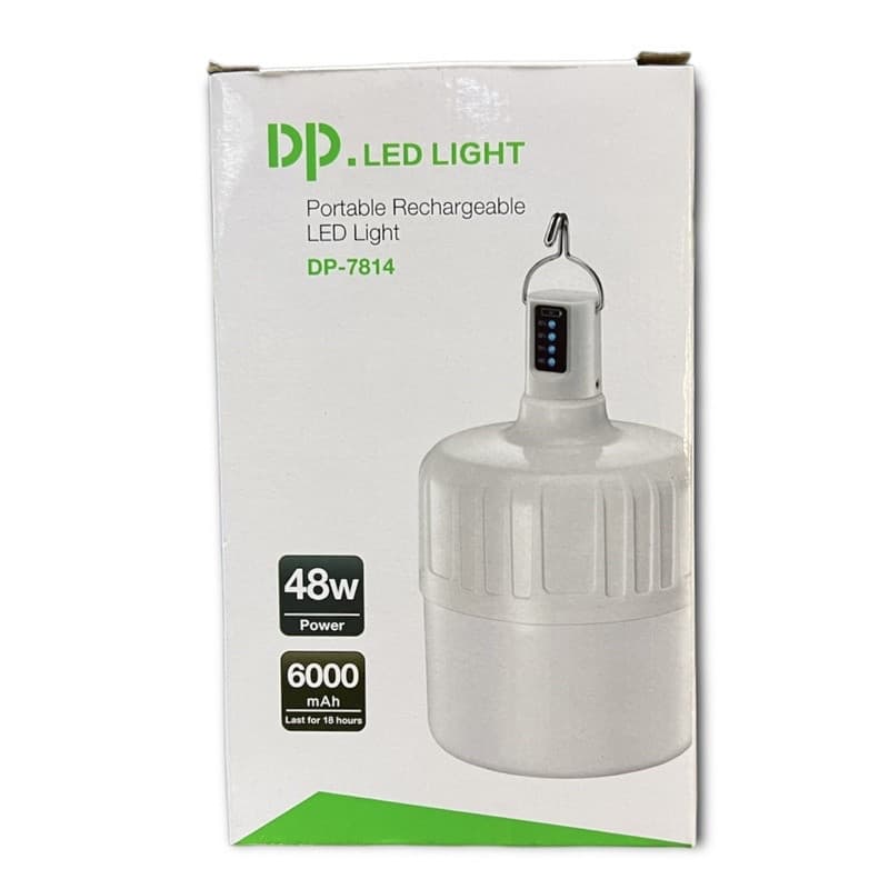 Lâmpada De Led Bulbo Recarregavel Portatil Camping Luminária De Emergência De 18W 48W Marca Dp.Led Light